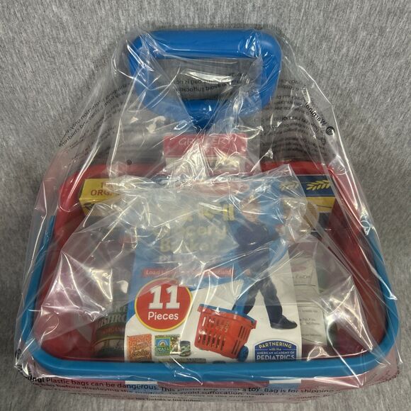 New Melissa & Doug Fill & Roll Grocery Basket Play Set with 11 Pieces Free S&H - Picture 2 of 5